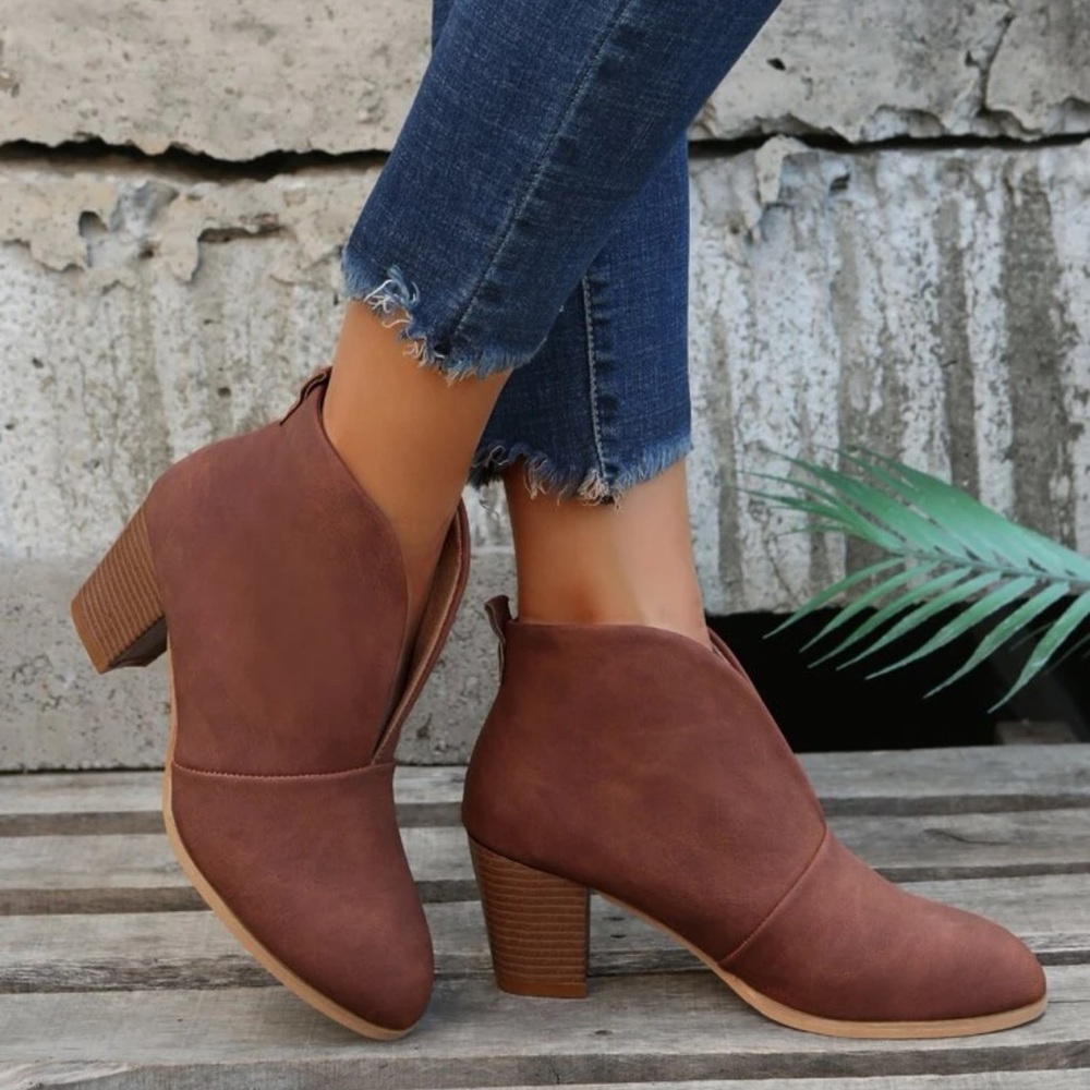 SHEIN point toe booties
